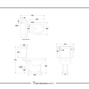 Burlington - Close Coupled Pan - P5 - spec