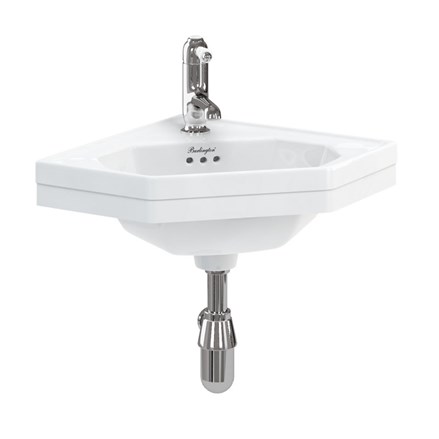 Burlington - Corner Basin 598mm 1 Tap Hole - B10