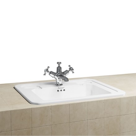 Burlington - Countertop Vanity Basin 540mm 1 Tap Hole - B13 1TH