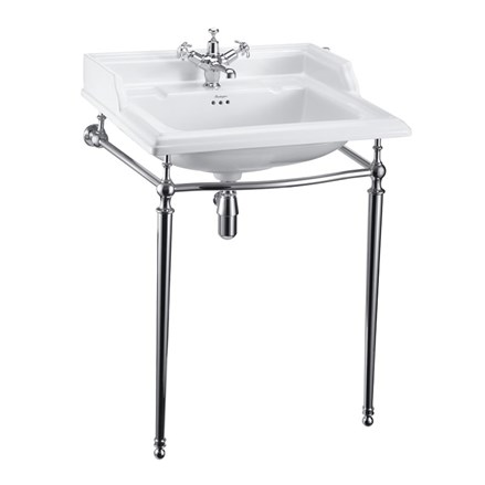 Burlington - Curved Basin Stand in Chrome - T49A CHR