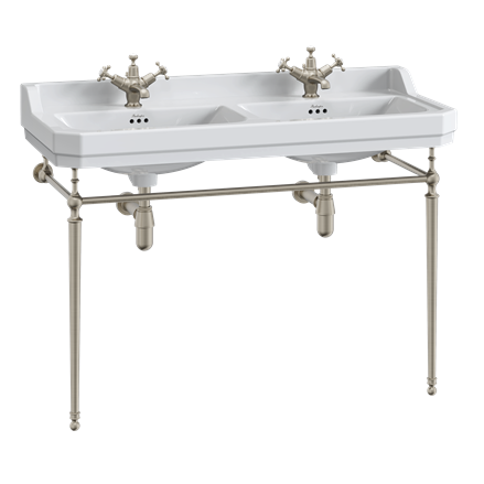Burlington - Edwardian 1200mm Double Basin 1 Tap Hole - B21 1TH