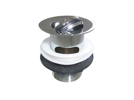 Burlington - Flip-top Basin Waste Slotted in Chrome - W18