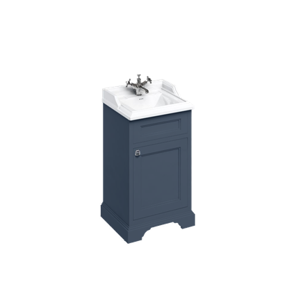Burlington - Freestanding 500mm Vanity Unit with Door in Blue - FC8B