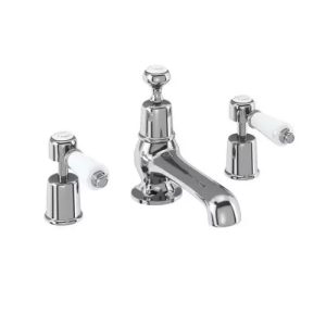 Burlington - Kensington 3 Hole Basin Mixer with Pop-Up waste - KE12-QT