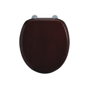 Burlington – Toilet Seat without Soft Close – Without Soft Close, Mahogaony