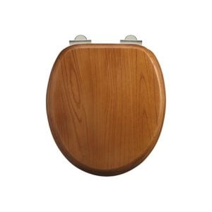 Burlington – Toilet Seat with Soft Close – With Soft Close, Oak
