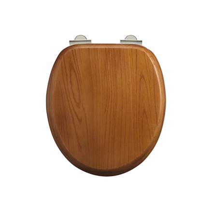 Burlington - Oak Toilet Seat with Soft Close - S16