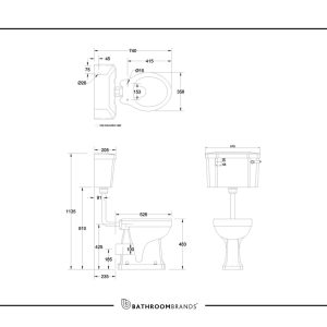Burlington - Regal Low High Level Pan - P16 - spec