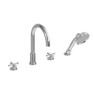 Burlington - Riviera 4 Hole Bath Set Deck Mounted