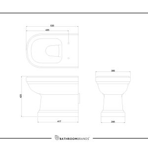 Burlington - Riviera Back-to-Wall Pan - RIV12 - spec