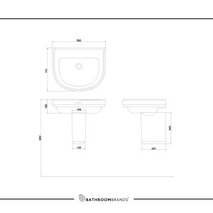 Burlington - Riviera Semi Pedestal - RIV7 - spec