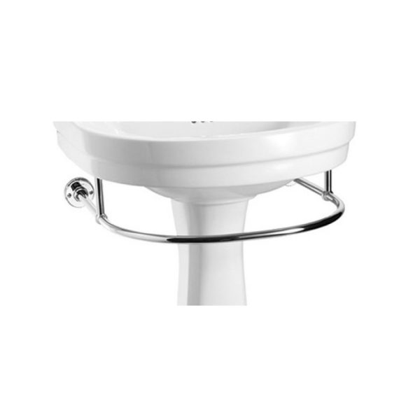 Burlington - Round Towel Rail 560mm in Chrome - T4 CHR