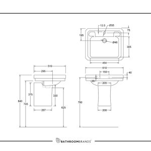 Burlington - Semi Pedestal - P8 - spec