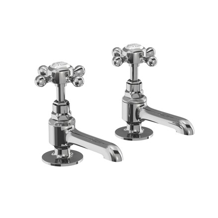 Burlington - Stafford Long Nose Basin Pillar Tap (including the Handles) - STA12-QT