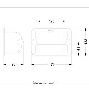 Burlington - WC Roll Holder in Chrome - A5 CHR - spec