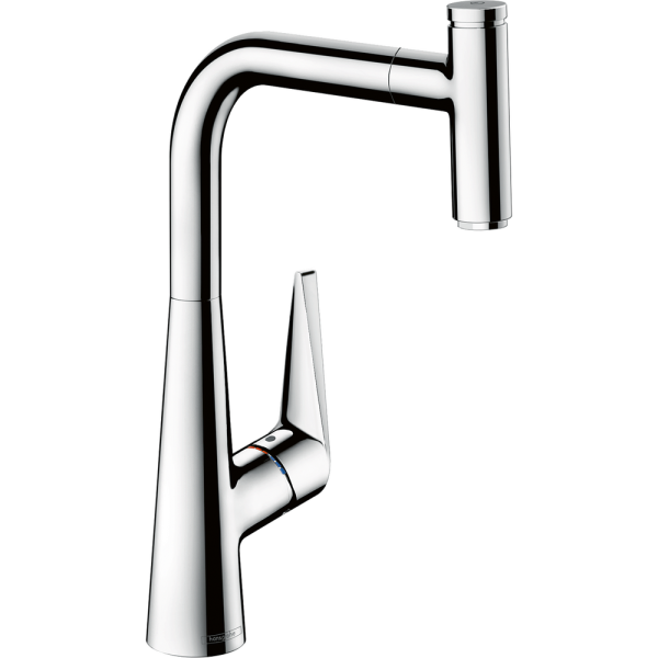 Hansgrohe - Talis Select M51 Single Lever Kitchen Mixer 300 with Swivel Spout and Pull-Out Spray, EcoSmart - 72826000