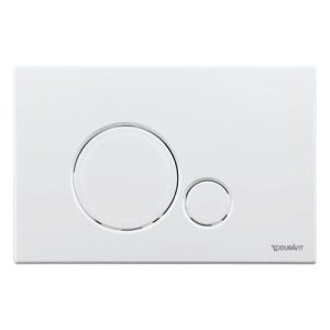 Duravit – DuraSystem Mechanical Actuator Plate for WC Beta 120 – Gloss White