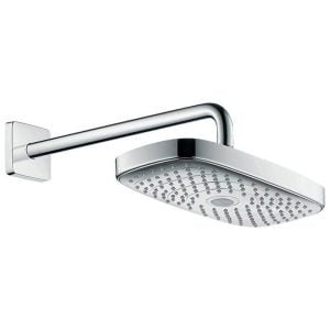 EX-STOCK - Hansgrohe - Raindance Select E 300 overhead shower with 390 mm shower arm, 2 spray modes, chrome