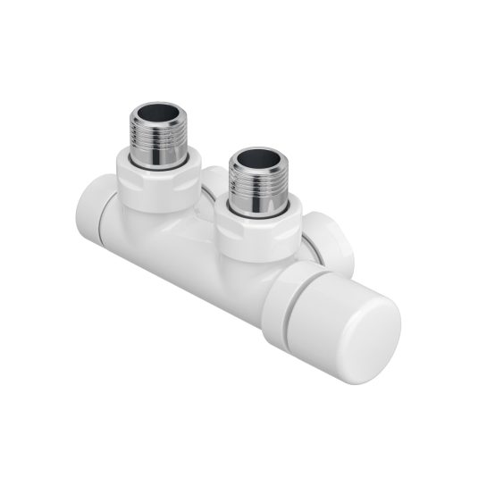 Zehnder - Angled 50mm Manual Radiator Valve Set 839799
