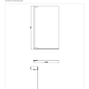 Crosswater - Asura 8mm Hinged Bath Screen tech all