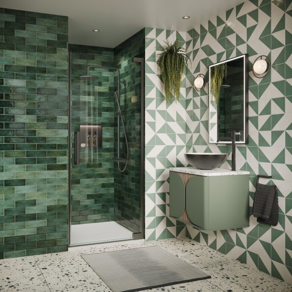 Crosswater - Asura 8mm Hinged Door in Slate