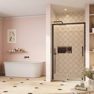 Crosswater - Asura 8mm Sliding Door for Recess in Matt Black