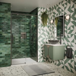 Crosswater - Asura 8mm Sliding Door for Recess in Slate