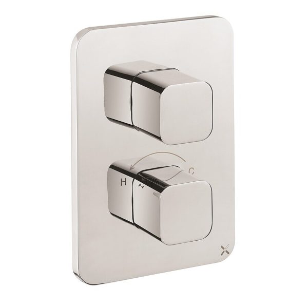 Crosswater - Glide II Crossbox 2 Outlet Shower Valve in Chrome - ATCB1500LBPC
