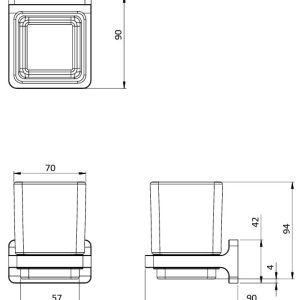 Crosswater - Rotar Tumbler Holder - spec