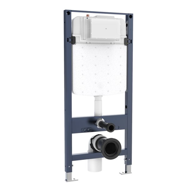 Crosswater - Slim Depth WC Support Frame 1.12M Height (with dual flush concealed cistern & installation kit) - WCF114X50R