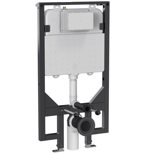Crosswater - Slim Depth WC Support Frame 1.14M Height (with dual flush concealed cistern & installation kit) - WCF114X59R