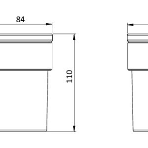 Crosswater - Velo Round Tumbler Holder - spec