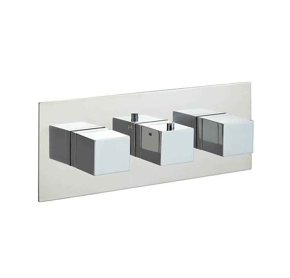 JTP - ATHENA SQUARE 3 Outlet Three Handle Horizontal Concealed ...