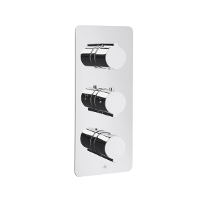 JTP - Curve Thermostatic Concealed 2 Outlet Shower Valve, Vertical-72690