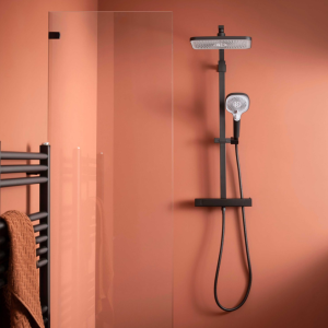 JTP -HIX Thermostatic bar valve with 2 outlets, and multifunction shower handle -38819MB - lifestyle