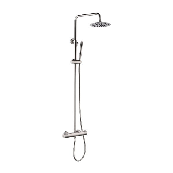 JTP - INOX Exposed Showerpipe Kit in Stainless Steel - IX52819