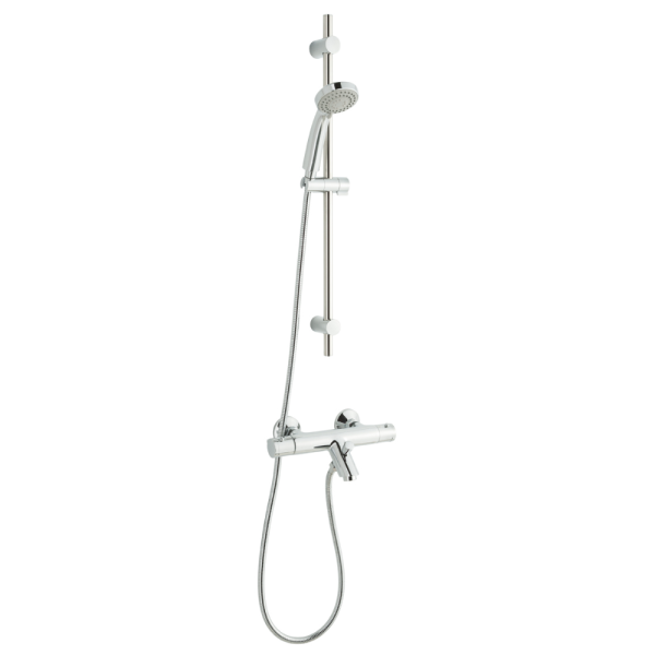 JTP - Riser Rail with Hand Shower and Bath Spout in Chrome - 1272