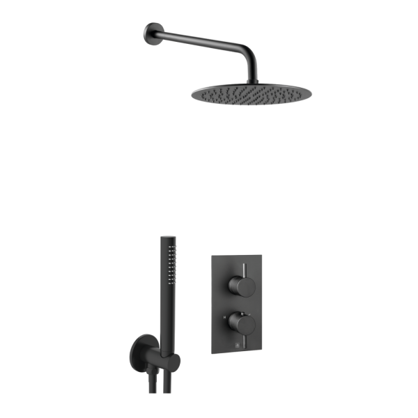 JTP - VOS Shower Pack 2 Handle in Matt Black - COM074