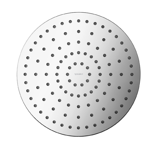 Duravit Universal MinusFlow Round 250mm Shower Head - Chrome White