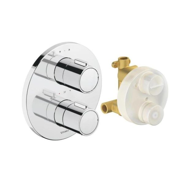 Duravit – Concealed Round Thermostatic Shower Valve 2 Outlets