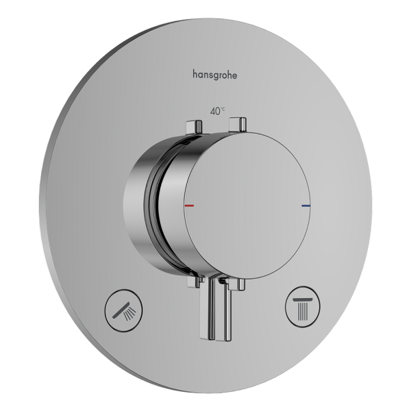 Hansgrohe - Ecostat Comfort S Concealed Thermostatic Shower Valve for Two Outlets - 33715000