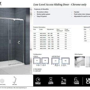 Merlyn - Mbox Low Level Access Sliding Door - spec