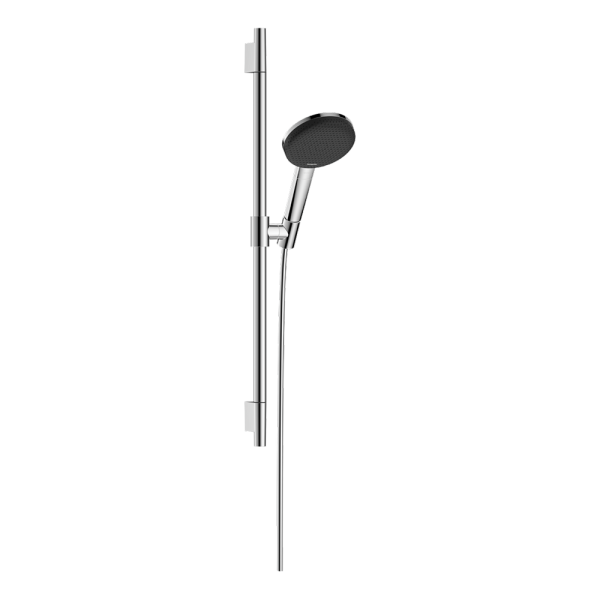 Hansgrohe-Raindance-Alive-Select-S-Shower-Set-125-3Jet-EcoSmart-with-Unica-S-Puro-Raiser-Rail-0.65m-Chrome