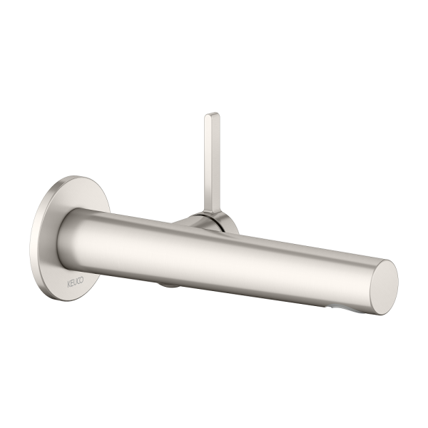 Keuco - Edition 400 Wall Mounted Basin Mixer Brushed Nickel
