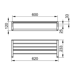 Keuco - Elegance Towel Rack 620mm - spec