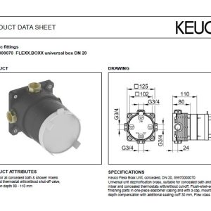 Keuco - Flexx Boxx Universal Box - spec