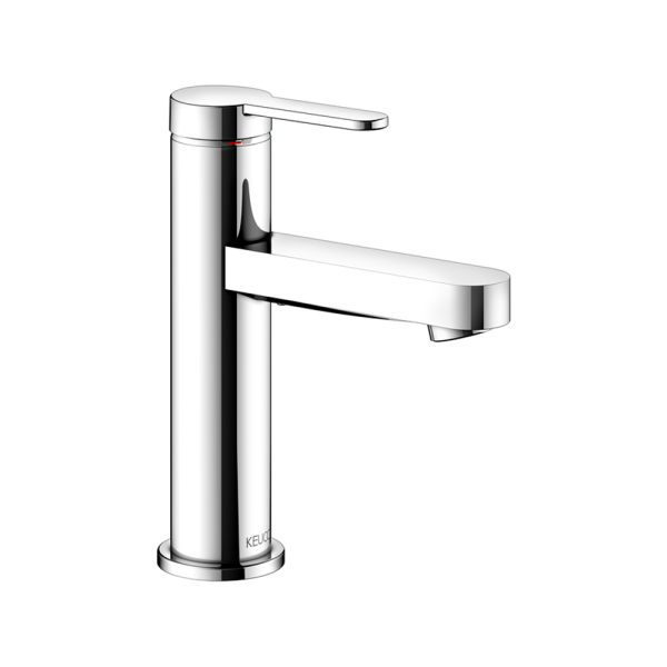 Keuco - IXMO Flat Single Lever Basin Mixer 100 without Pop-Up Waste with Round Rosette Chrome