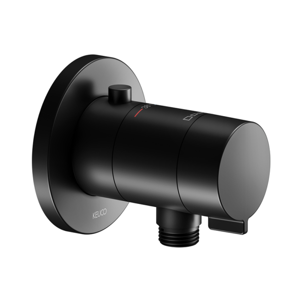 Keuco - IXMO Thermostatic Mixer with Hose Connection Round Matt Black