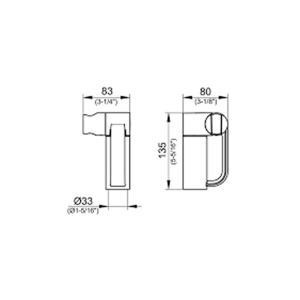 Keuco - Plan Care Hand Shower Bracket Height-adjustable - spec