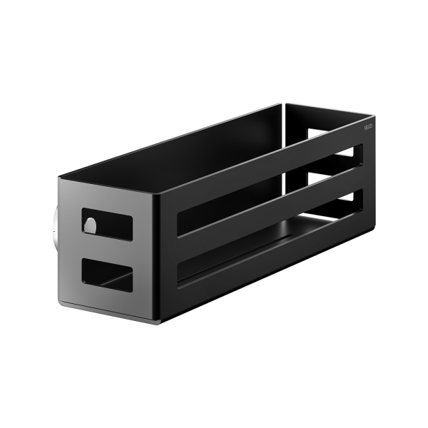 Keuco - Soap Basket with Drain Slots in Matt Black